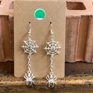 Awesome Spooky Handmade Spider Earrings
